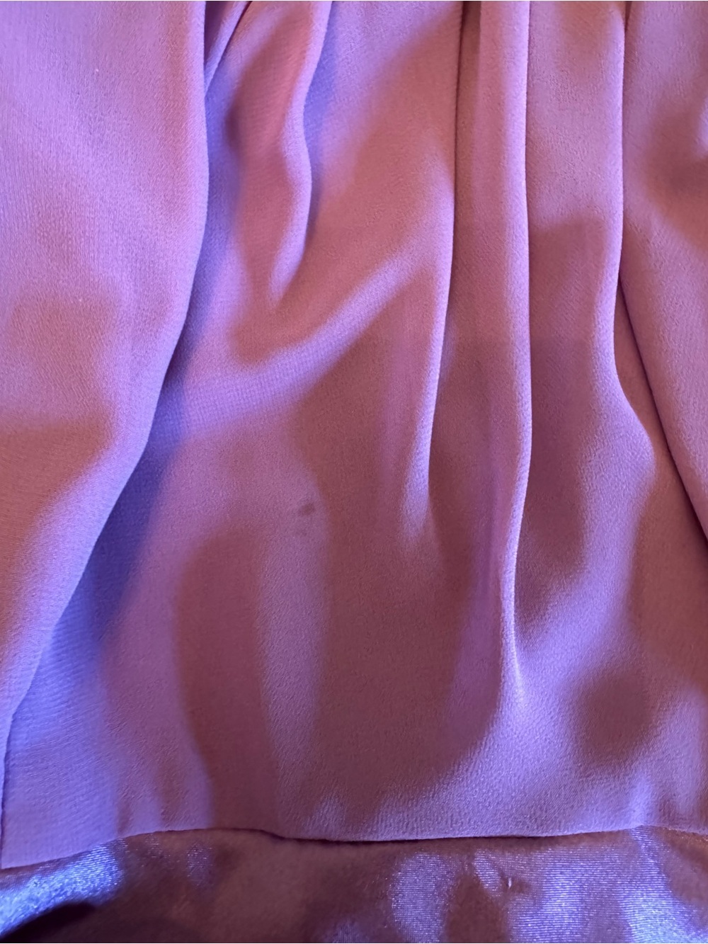 David’s Bridal Lilac Chiffon Formal Gown Draped Back Tie Dress 18 - Picture 11 of 13